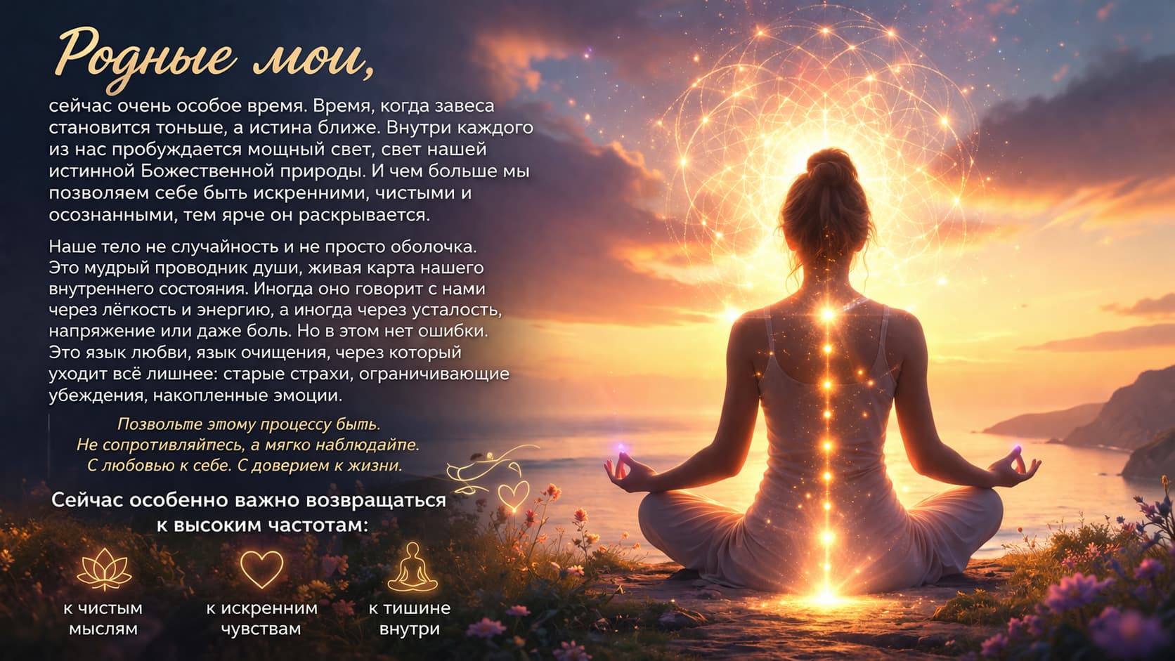 Свет нашей истиной Божественной души